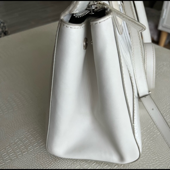 Vintage Charles Jourdan Croc Leather Satchel - Picture 9 of 11